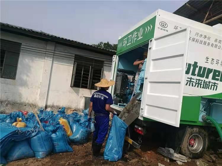 江汉工业污泥压干处理
